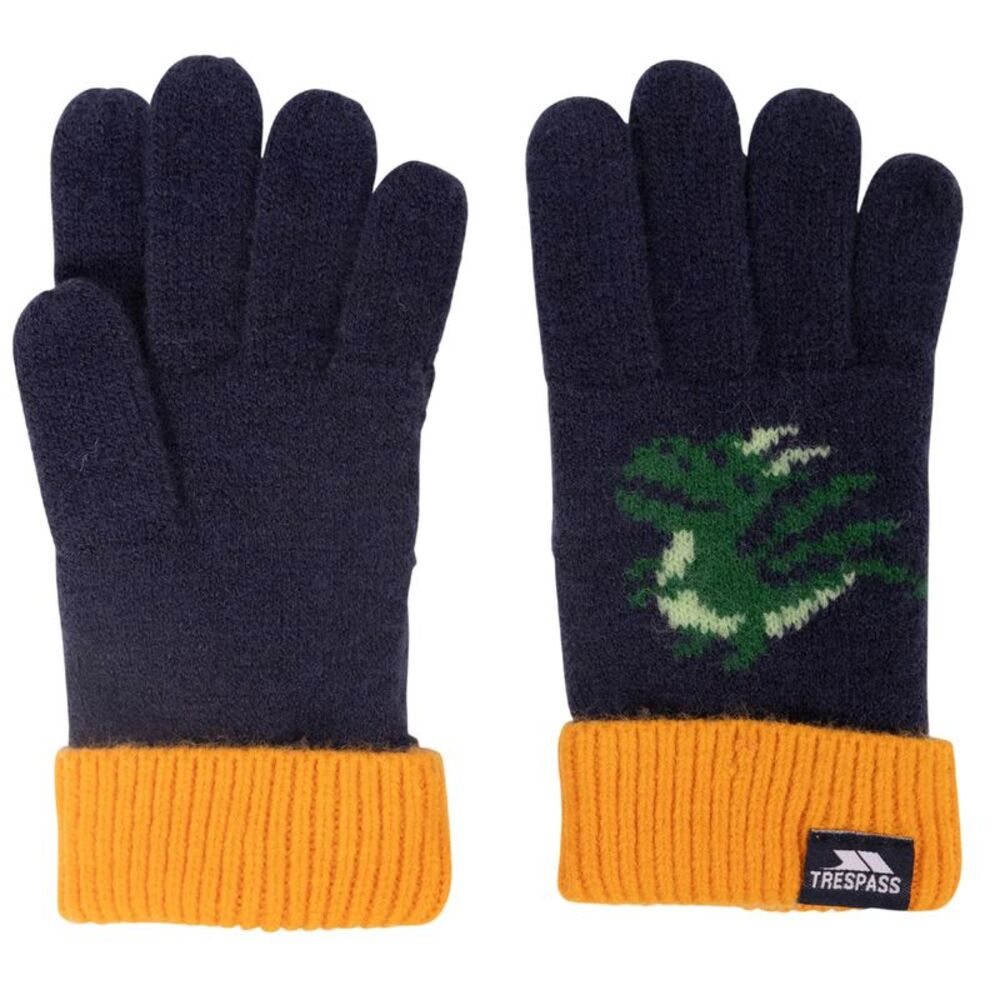 Trespass Boys Paxon Knitted Gloves / Navy